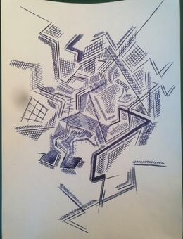 Original Zeichnung - Berlin Mitte