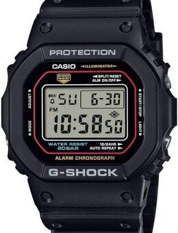 CASIO G-SHOCK Chronograph DW-5600RL-1ER, Quarzuhr,Armbanduhr,Herrenuhr,digital, bis 20bar wasserd. Resinarmband