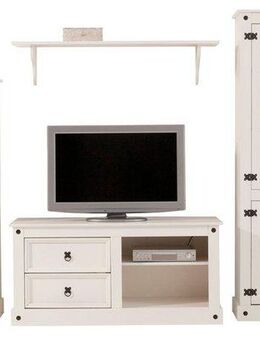 Home affaire Wohnwand, (Set, 3-St), bestehend aus 1 Vitrine, 1 Lowboard und 1 Regal, ohne Wandboard