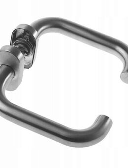 Drückergarnitur Türgriff Türbeschlag Türklinke INOX-Griff U-förmige ovale Platte - Wuppertal