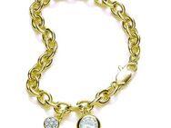 Buckley London Armband vergoldet mit Anhängern mit Kristallen