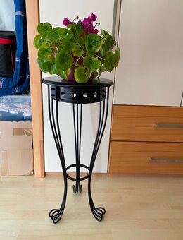 Beistelltisch, Blumentischchen, schwarz, Schmiedeeisen - Saaldorf-Surheim