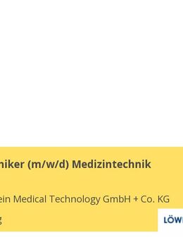 Feinmechaniker (m/w/d) Medizintechnik - Hamburg