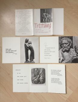 3 Religiöse Klappkarten Tröstung um 1950 - Bremen