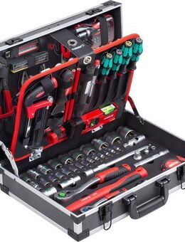 meister Werkzeugset Profi Werkzeugkoffer / 8973750, 131-teilig, mit Qualitätswerkzeug von Knipex & Wera, Alu-Koffer