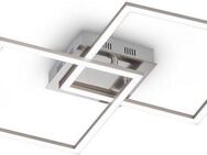 EGLO LED Deckenleuchte Palmaves, LED fest integriert, Deckenlampe Weiß, mit Fernbedienung, Nachtlicht, dimmbar, Lampe