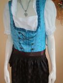 Dirndl country Line braun türkis 6tlg 44 ..1-2x getragen in 51381