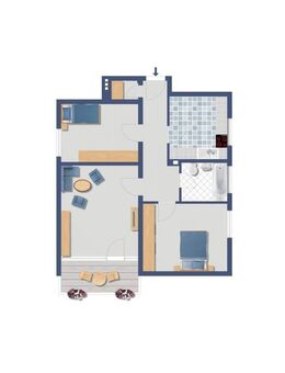 Kapitalanlage gut vermietete 3-Zi.-ETW mit Balkon in Recklinghausen Hillerheide - Recklinghausen