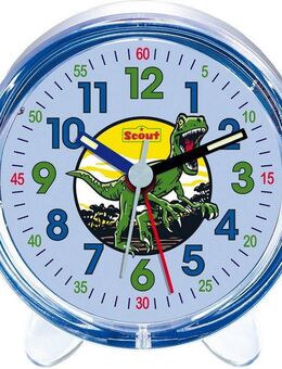 Scout Quarzwecker Dinosaurierwecker, Favorit, 280001044 Kinderwecker, Lernwecker,Geschenkidee, Kinderzimmer, Schulanfang, Dino