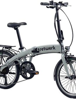Tretwerk E-Bike Faltrad Akimbo, 8 Gang Shimano Acera M3020 SGS Schaltwerk, Kettenschaltung, Heckmotor, 360 Wh, Pedelec, Elektrofahrrad für Damen u. Herren