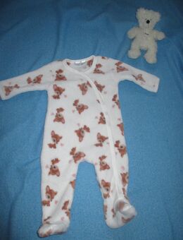 NEU * Niedlich * Baby * BOY oder GIRL * Bambi * Allover * Kuschel * Einteiler * Schlafanzug "Ergee" Größe 62- 68 * cremè- beige ercù * bunt * - Riedlingen