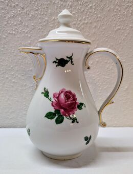 Kaffeekanne Porzellan Teichert Werke Wildrose Rose - Mendig