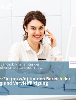 Mitarbeiter*in (m/w/d) für den Bereich der Absendung und Vervielfältigung - Hannover