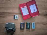 Nintendo DS Lite Rot Handheld-Spielkonsole inkl. 4 Spiele - Freudenberg (Baden-Württemberg)