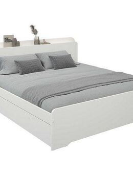 OTTO home Bett Ismund, Stauraum im Kofteil, Stauraumbett, inklusive Lattenrost, teilmassiv, Bettkasten optional