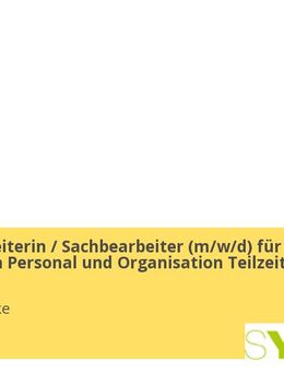 Sachbearbeiterin / Sachbearbeiter (m/w/d) für den Bereich Personal und Organisation Teilzeit - Syke