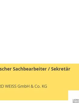 Kaufmännischer Sachbearbeiter / Sekretär (m/w/d) - Köln