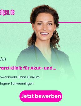 Oberarzt (w/m/d) Klinik für Akut- und Notfallmedizin - Villingen-Schwenningen