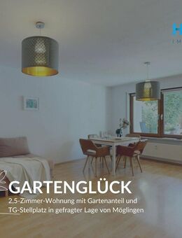 GARTENGLÜCK - 2,5-Zimmer-Wohnung mit Gartenanteil und TG-Stellplatz in gefragter Lage von Möglingen - Möglingen