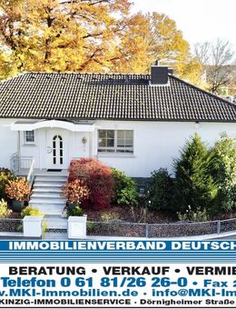 Stilvoller Bungalow mit Pool und herrlichem pflegeleicht angelegten Garten - Rodenbach (Hessen)
