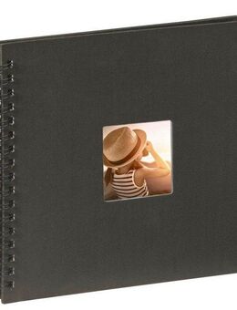 Hama Fotoalbum Fine Art, 28 x 24 cm, 50 Seiten, Photoalbum Foto Schwarz