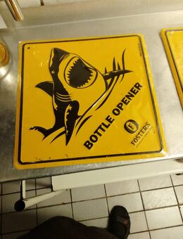 Blechschild "Australien/Fosters" - Dresden