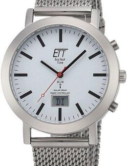 ETT Funkuhr Station Watch, EGS-11579-11M, Armbanduhr, Herrenuhr, Datum, Solar