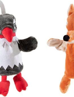 Heunec® Handpuppe Sandmann-Set: Fr. Elster & Hr. Fuchs (Set, 2-tlg), enthält recyceltes Material