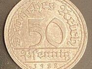 50 Pfennig Münze von 1922 Weimarer Republik - Münster (Hessen)