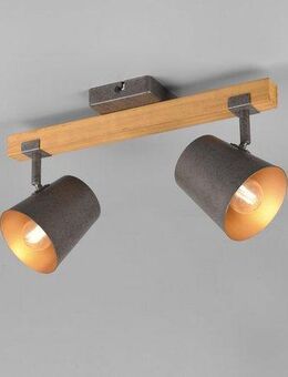 TRIO Leuchten Deckenstrahler Bell, Leuchtmittel wechselbar, ohne Leuchtmittel, Warmweiß, Spot 2-flammig zur Wand- und Deckenmontage / Leuchtmittel frei wählbar