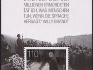 BRD: MiNr. 3579 Bl. 87, 03.12.2020, "Willy Brandt, Denkmal für den Warschauer Ghetto-Aufstand", Block, postfrisch - Brandenburg (Havel)