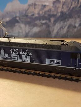 Spur N, Minitrix PROFI 12699: E-Lok BLS Re 465 001 "Simplon / 125 Jahre SLM" - Bern