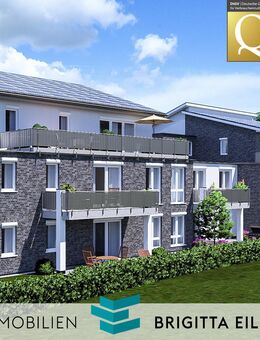 Neubau-Erstbezug: Moderne, helle 2-Zimmer-Wohnung mit Süd-Balkon und Tiefgaragen-Stellplatz - Achim