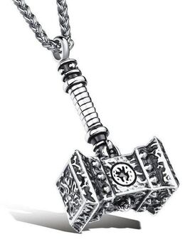 Firetti Kette mit Anhänger Schmuck Geschenk Thor Hammer