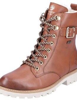 Remonte Winterboots, Blockabsatz, Schnürboots, Outdoorschuh mit Zierschnalle