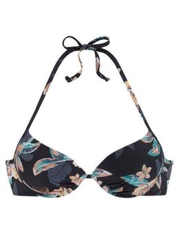 Venice Beach Push-Up-Bikini-Top Lori, wattierte Cups, mit integriertem Push-up-Effekt, im Nacken zu binden