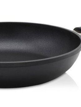 Krüger Bratpfanne Aluguss Pfanne flach LEIPZIG, Aluminiumguss (1-tlg), hochwertige Antihaft-Versiegelung