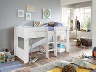 Relita Hochbett Andi wahlweise mit Rolllattenrost, inkl. Leiter, pflegel. Dekor Oberfläche