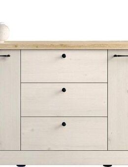 Home affaire Sideboard Country Breite 211 cm, Kommode 2 Türen u. 3 Schubkästen, Anrichte, im Landhausstil, viel Stauraum, mit Metallgriffe, MDF Rahmen