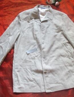 NEU mit ETIKETT * Klassisch * edel wie Leinen * Herren * BLAZER * SAKKO * JACKE "JOHN SLIM" Original * Gr. 52- 54 / L * cremé- beige * - Riedlingen