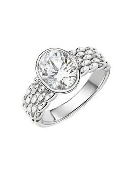 Zeeme Fingerring 925/- Sterling Silber rhodiniert Zirkonia