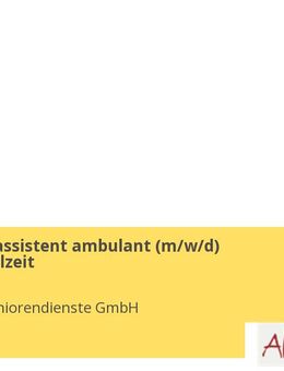 Pflegefachassistent ambulant (m/w/d) Vollzeit/Teilzeit - Berlin