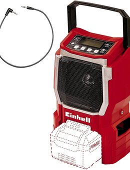 Einhell Akku-Radio TE-CR 18 Li - Solo (18V, 90mm Lautsprecher, 10 Senderspeicherplätze, LCD Display, integrierte Antenne, AUX Anschluss, ohne Akku und Ladegerät) - Wuppertal