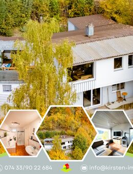 Architektenhaus in Massivbauweise in traumhafter Waldrandlage mit Terrasse und Fernblick, Garage! - Meßstetten