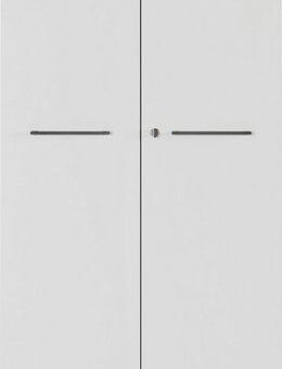GERMANIA Aktenschrank GW-Agenda, Mehrzweckschrank, abschließbar, optional mit 2 offenen Fächern, Maße 80x197 cm, Made in Germany