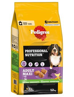 Pedigree Professional Nutrition Adult Maxi >25kg mit Geflügel & Gemüse - 12 kg