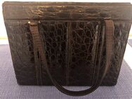 Vintage braune Handtasche aus Krokoleder aus den ca. 50er/ 60er - Bad Oldesloe