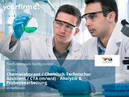 Chemielaborant / Chemisch Technischer Assistent / CTA (m/w/d) - Analytik & Probenbearbeitung - Heilbronn
