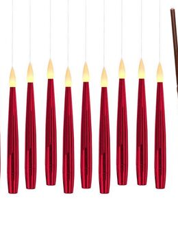 my home LED Dekolicht 10 Schwebende LED Tafelkerze mit Zauberstab Noaro, LED fest integriert, Warmweiß, mit Zauberstab als Fernbedienung