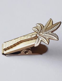 BACARDI Klammer Fotoklammer Karten Pin Anstecker Palme Edelstahl gold - NEU - Hamburg Hamburg-Nord